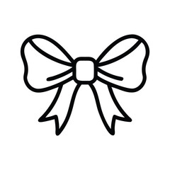 Poster - Downloadable vector graphic of a decorative ribbon bow for gift wrapping and design projects