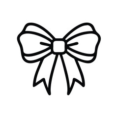 Poster - Downloadable vector graphic of a decorative bow for gift wrapping and holiday decorations use it now