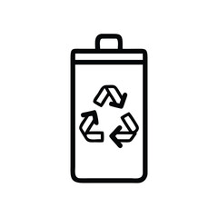 Poster - Recycle bin vector icon for waste management and environmental protection concept easy to use and edit design