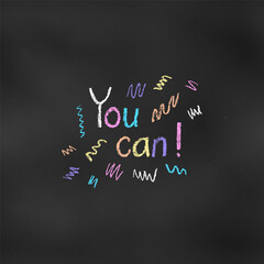Wall Mural - Cute Design Colorful Composition of Word 