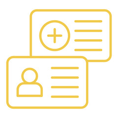 Wall Mural - medical card icon