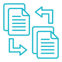 Wall Mural - file transfer icon