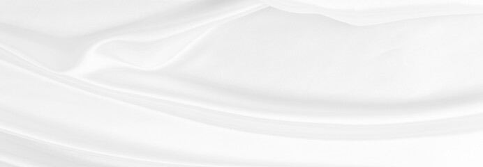 Poster - White gray satin texture that is white silver fabric silk background with beautiful soft blur pattern natural.
