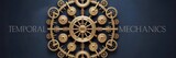 Digital mechanical mandala with brass gears and text – Ideal for tech branding, speculative fiction covers, or steampunk artwork