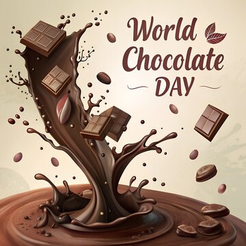 world chocolate day unique design