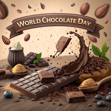 world chocolate day unique design
