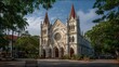 © Vlad - Asian Catholic. Historic Santa Cruz Cathedral Basilica, Kochi - Indian Christian Church Architecture