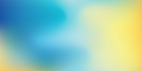 Sticker - abstract blurred gradient mesh background in blue and yellow colors of the ukrainian national flag. 