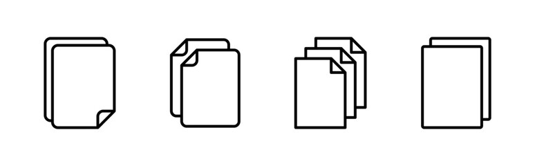 Aufkleber - Document icon set. Paper icon. File Icon