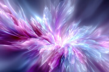 Poster - Colorful cosmic explosion with vibrant hues in a swirling, ethereal display