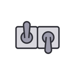 Poster - Dual Analog Joysticks Symbolizing Game Controls And Interactive Design