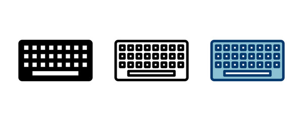 Fototapete - Keyboard icon vector isolated on white background. keyboard vector symbol