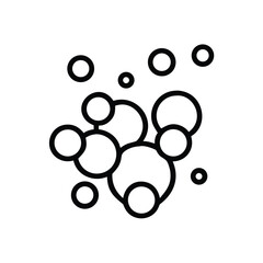 Poster - Illustration of soap bubbles foam vector design for cleaning and hygiene product art