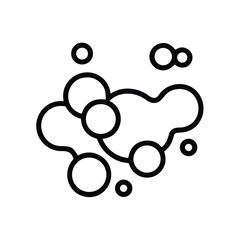 Poster - Abstract bubbles soap foam vector illustration for design and creative projects use