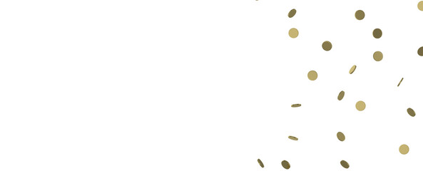 Poster - Golden Burst: Astonishing 3D Illustration of Bursting Gold Confetti