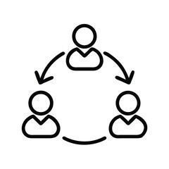 Poster - Teamwork collaboration connection networking partnership circle group process flow diagram
