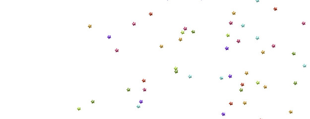 Poster - Radiant Showers: Immerse Yourself in a Spellbinding 3D Colorful Stars Downpour