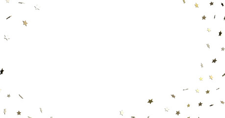 Poster - Starlit Christmas Shower: Mesmeric 3D Illustration Depicting Descending Holiday Star Particles
