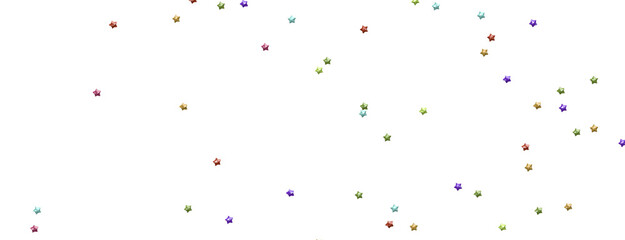 Poster - Radiant Showers: Immerse Yourself in a Spellbinding 3D Colorful Stars Downpour