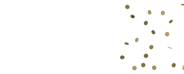 Poster - Golden Burst: Astonishing 3D Illustration of Bursting Gold Confetti