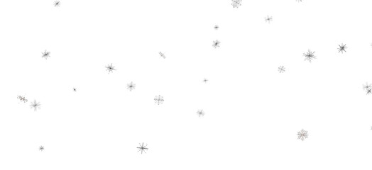 Poster - Festive Snowstorm: Magnificent 3D Illustration Showcasing Falling Christmas Snowflakes