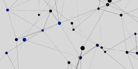 stock photo of an abstract network connection with nodes and lines. ideal for technology, communicat