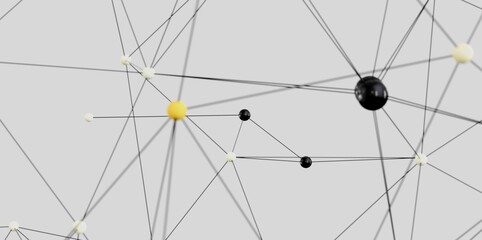 Aufkleber - Modern network visualization.  Abstract background image ideal for tech, business, and connection themes.