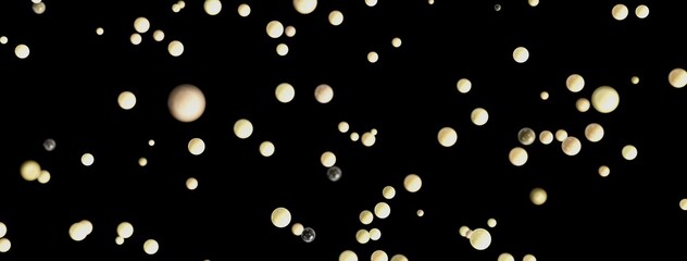Aufkleber - Abstract image of many spheres floating in space.  Perfect for backgrounds, textures, or design elements.
