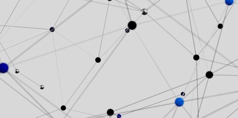 Modern abstract background with network connection, dots, and lines. Ideal for technology, connectivity, and communication concepts.