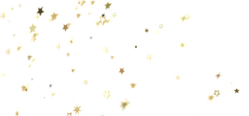 Poster - Beautiful golden stars on white. Perfect for holidays, celebrations, and magical designs.