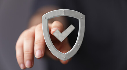 Poster - Secure your data with our robust protection.  Approved and verified.