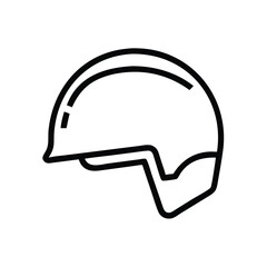 Poster - Construction helmet safety gear protective headwear equipment for construction site work icon vector