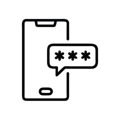 Poster - Mobile phone password security authentication verification code sms message access login protection 