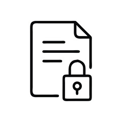 Poster - Secure document file protection privacy safety lock confidential data encryption access control management