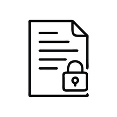 Poster - Secure document file protection safety privacy lock data access restricted confidential information 