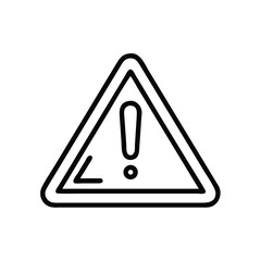 Poster - Warning sign exclamation mark triangle vector icon attention alert caution hazard danger safety symbol design