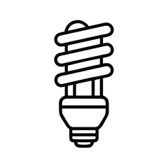 Poster - Energy saving light bulb vector icon illustration for eco friendly lighting solution and efficiency design