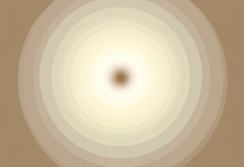 Aufkleber - Creamy gradient abstract background with subtle concentric circles, soft brown and beige tones, radiating from center, creating calm and soothing visual effect