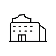 Poster - Office building icon vector illustration modern style commercial building for business design 