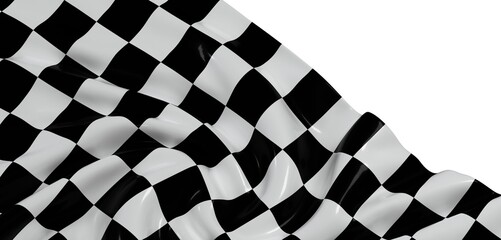 Aufkleber - Dramatic black and white checkered flag, perfect for racing, sports, or victory themes.