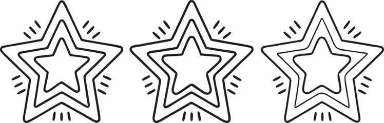 Poster - Glowing Star Icon with Soft Edges Editable Symbol for Favorite Rating or Bookmark UI
