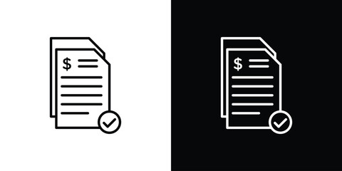 Fototapete - Bills icon vector, Symbol, logo illustrations