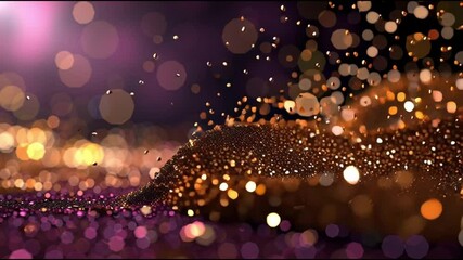 Poster - Vibrant Shimmering Bokeh Magical Abstract of Glittering Light and Sparkling Texture, Creating Mesmerizing Effects and Evoking Wonder