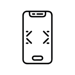 Poster - Smartphone mobile app development scaling vector icon for ui design and responsive application interface design