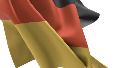 Poster - The German flag waving proudly in the wind
