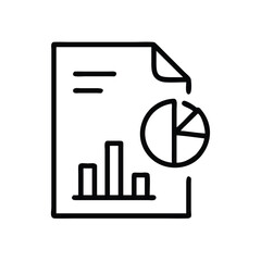 Poster - Business report data analysis chart presentation document infographic vector illustration design icon for web