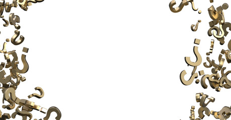 Aufkleber - question icons, original 3d rendering; business and marketing concepts
