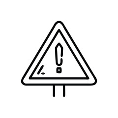 Poster - Attention warning sign vector design for safety hazard alert with exclamation mark and triangle shape icon