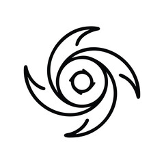 Poster - Hurricane cyclone tornado weather storm spiral swirl rotation vortex icon vector illustration graphic design