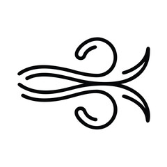 Poster - Elegant swirl flourish design vector graphic decorative element illustration ornament decoration 100 char